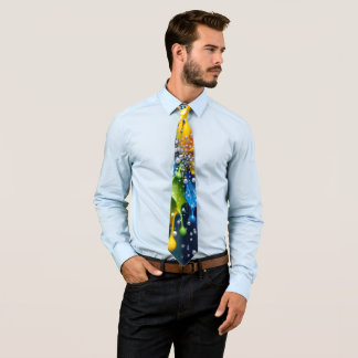 Cravate Liquid Color Explosion Necktie