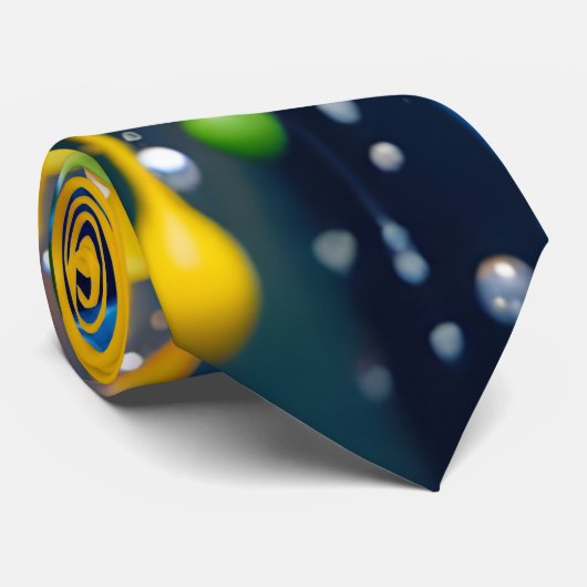 Cravate Liquid Color Explosion Necktie (Roulé)