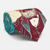 Cravate lire Karl Marx Saint Fun Design (Roulé)