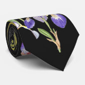 Cravate L'iris botanique fleurit les iris floraux (Roulé)