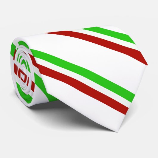 Cravate L'Italie barre le drapeau (Roulé)