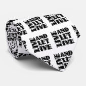 Cravate Live and Let Live 12 Step Recovery Slogan Citation (Roulé)