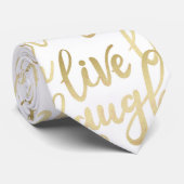 Cravate Live Laugh Love (Roulé)
