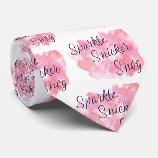 Cravate Live Laugh Love ou Sparkle Snicker Snog (Roulé)