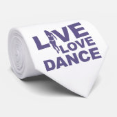 Cravate Live Love Dance (Roulé)