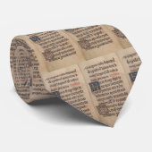 Cravate Livre de l'écriture de latin médiéval d'heures (Roulé)