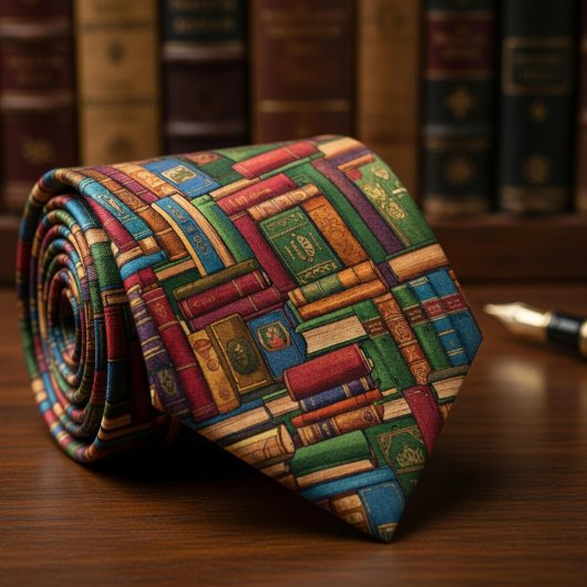 Cravate Livres sur les étagères