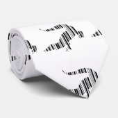 Cravate LIZARD REPTILE BAR CODE Crocodile Code barre Motif (Roulé)