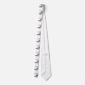 Cravate LIZARD REPTILE BAR CODE Crocodile Code barre Motif (Dos)