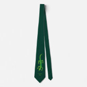 Cravate Lizard vert (Devant)