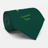 Cravate Lizard vert (Roulé)