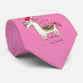 Cravate Llama Cute Funny Christmas Holiday (Roulé)
