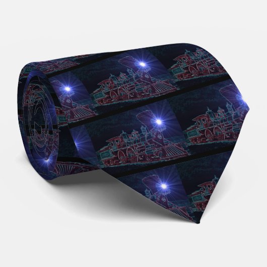 Cravate Locomotive de nuit (Roulé)