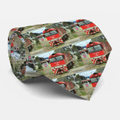 Cravate Locomotive rouge de train, Australie 2 (Roulé)