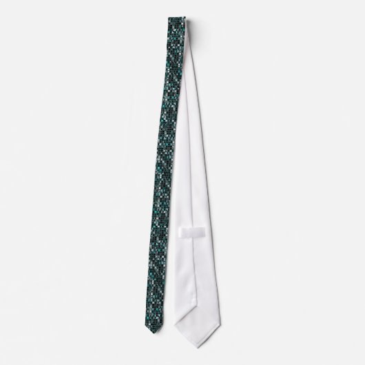 Cravate Logiciel Neckware turquoise Sequin Effet (Dos)
