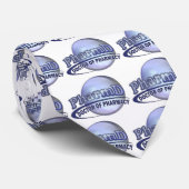 Cravate LOGO BLEU de PharmD - DOCTEUR OF PHARMACY (Roulé)