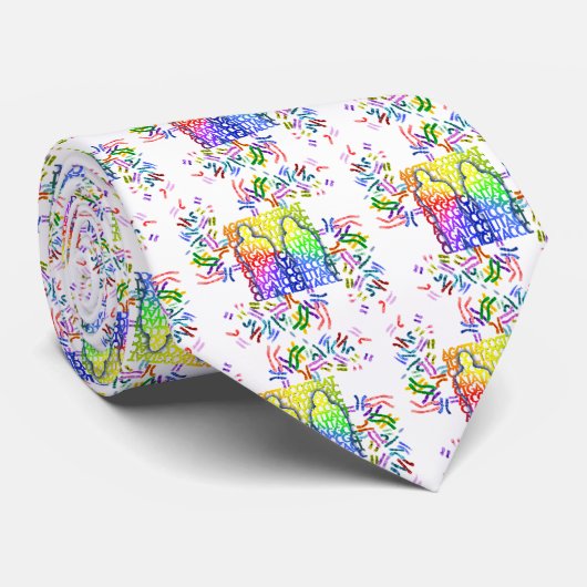 Cravate Logo d'ADN (Roulé)