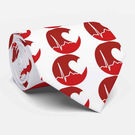 Cravate Logo de coeur (Roulé)