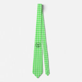 Cravate logo de custom green diamond shapes (Devant)