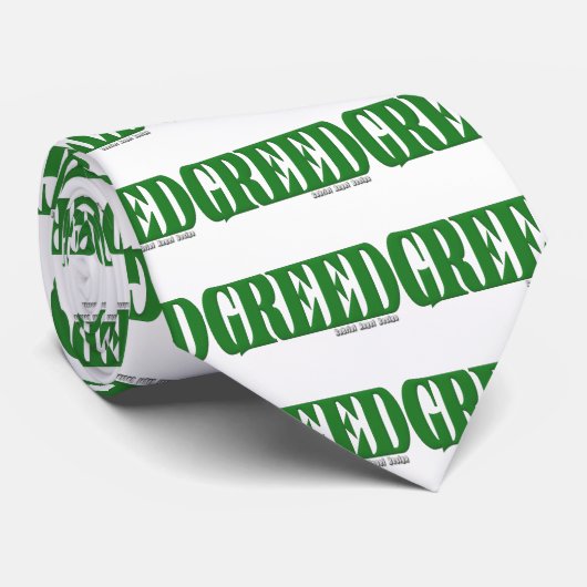 Cravate Logo de la cupidité (Roulé)