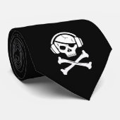 Cravate Logo de la piraterie anti-RIAA de pirate de (Roulé)