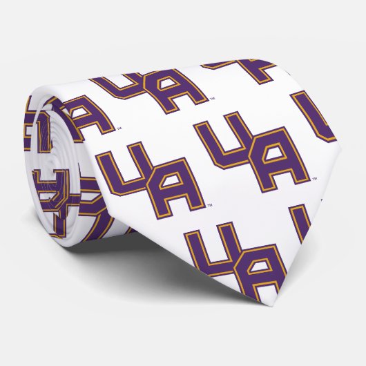 Cravate Logo de l'Université d'Albany Initials (Roulé)