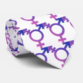 Cravate Logo de symbole de transsexuel (Roulé)