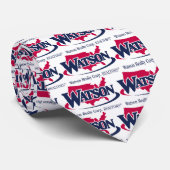 Cravate logo de watson, logo de watson, logo de watson, (Roulé)