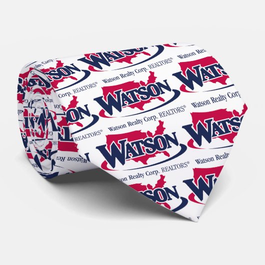 Cravate logo de watson, logo de watson, logo de watson, (Roulé)