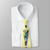 Cravate Logo debout Homme solitaire jaune (Attaché)