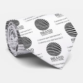 Cravate Logo d'entreprise moderne sur mesure (Roulé)