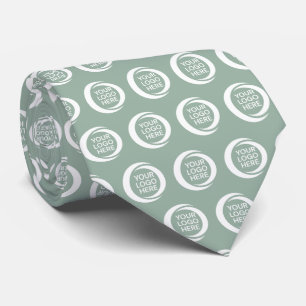 Cravate Logo d'entreprise personnalisé Modèle Sage Green