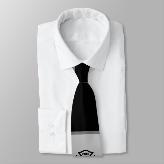 Cravate Logo des pompiers   (Attaché)