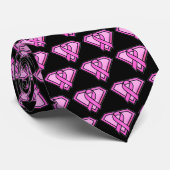 Cravate Logo Diamond Sensibilisation au Cancer du Sein Noi (Roulé)
