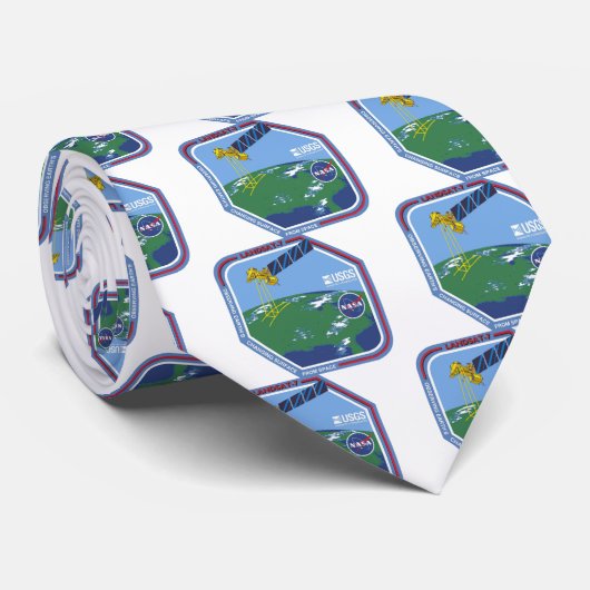 Cravate Logo du programme Landsat 7 (Roulé)
