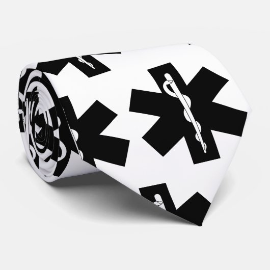 Cravate Logo EMS d'urgence (Roulé)
