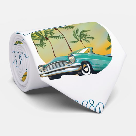 Cravate logo Miami Sunset (Roulé)