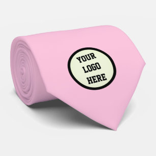 Cravate Logo Personnalisé Entreprise Pink Entreprise