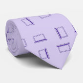 Cravate Logo personnalisé motif portable violet (Roulé)