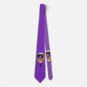 Cravate Logo Pickelball Violet  