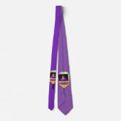 Cravate Logo Pickelball Violet (Dos)