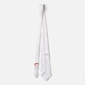 Cravate Logo rouge de lacrosse (Dos)
