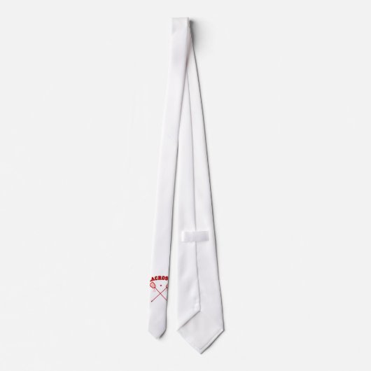 Cravate Logo rouge de lacrosse (Dos)