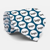 Cravate Logo simple Business Turquoise Green (Roulé)