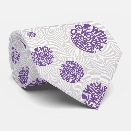 Cravate Logo Willy Wonka Psychedelic Graphisme (Roulé)