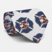 Cravate Logos patriotiques des pompiers (Roulé)