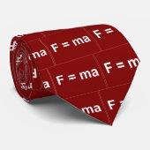 Cravate Loi de newton deuxièmes (rouge) (Roulé)
