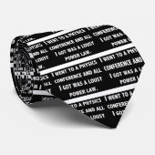 Cravate Lois de puissance aux conférences de physique (Roulé)