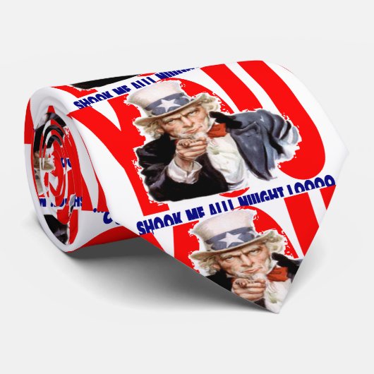 Cravate L'Oncle Sam m'a secoué (Roulé)