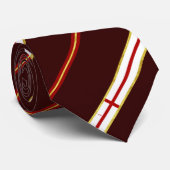 Cravate Londres barre le drapeau (Roulé)